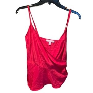 Chelsea 28 Faux Wrap Camisole in Red Persia XS NWT Flawed